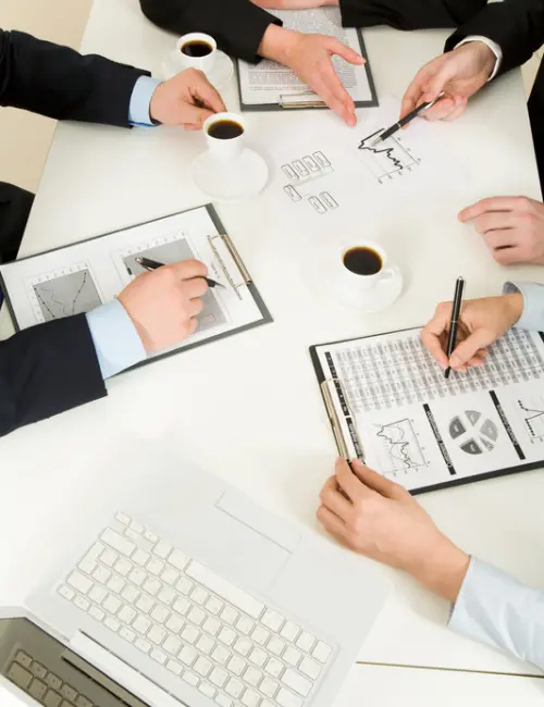 People at business meeting